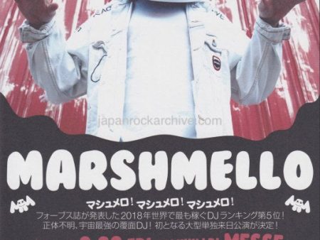 Marshmello 2019 Japan tour concert gig flyer handbill Supply