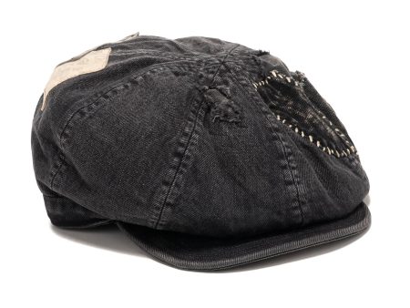 14oz BLK Denim Casquette (DIXIE FACTORY Remake) Black x Black For Discount