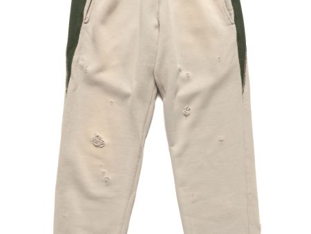 2-Tone String Sweat Pant - Cotton French Terry Beige Fashion