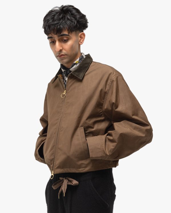 Weather Cotton Oil Coating Drizzler JKT Khaki Online Sale