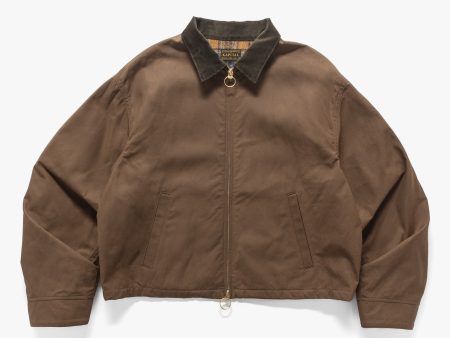 Weather Cotton Oil Coating Drizzler JKT Khaki Online Sale