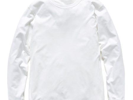 Prime Standard Fit T-Shirt L S - Suvin Cotton Jersey White Online Hot Sale