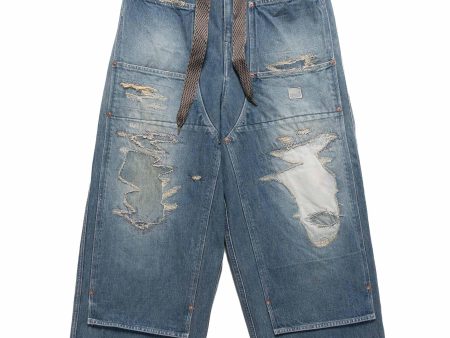 14oz Denim W-Knee EASY Baggy Pants (DIXIE LUMBER Remake) PRO Fashion